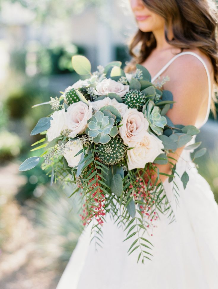 bouquet sposa cactus