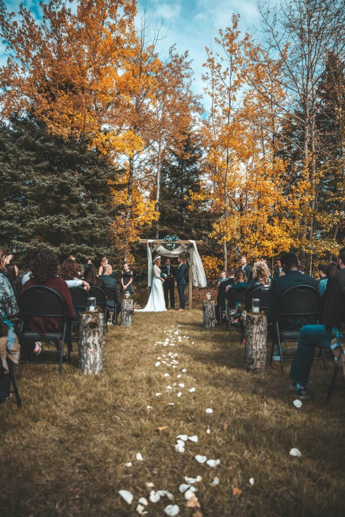 matrimonio nel bosco