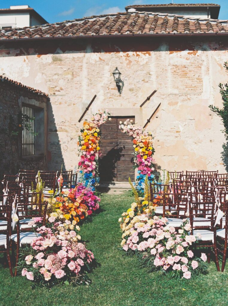 full color wedding