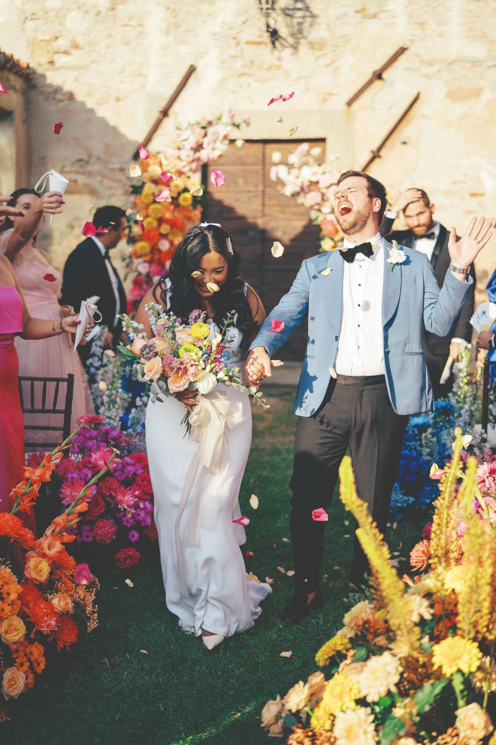 full color wedding